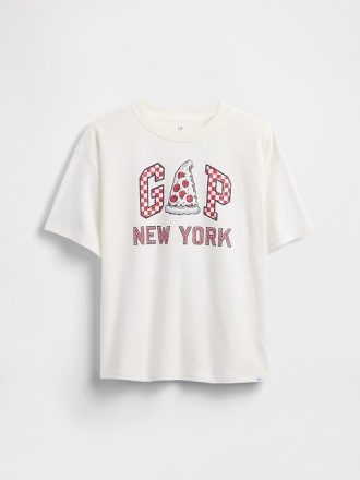 T-shirt con logo grafico rilassato per bambini
