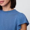 T-shirt con maniche a palloncino in misto lino T-shirt con maniche a palloncino in misto lino