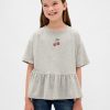 T-shirt con peplo grafico per bambini T-shirt con peplo grafico per bambini