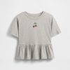 T-shirt con peplo grafico per bambini T-shirt con peplo grafico per bambini