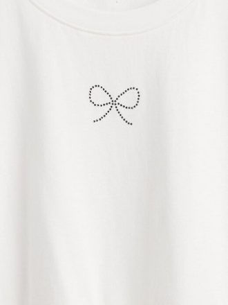 T-shirt con peplo grafico per bambini