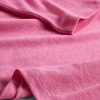 T-shirt corta con scollo a barca in misto lino T-shirt corta con scollo a barca in misto lino