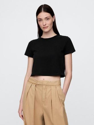 T-shirt corta in jersey di cotone