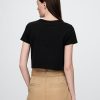 T-shirt corta in jersey di cotone T-shirt corta in jersey di cotone