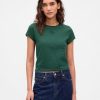 T-shirt corta in jersey di cotone con logo