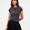 T-shirt corta in jersey di cotone con logo