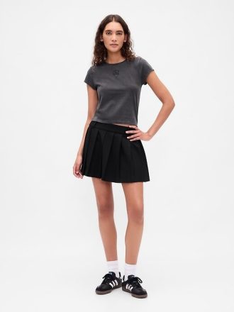 T-shirt corta in jersey di cotone con logo