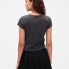 T-shirt corta in jersey di cotone con logo