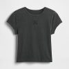 T-shirt corta in jersey di cotone con logo