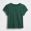 T-shirt corta in jersey di cotone con logo