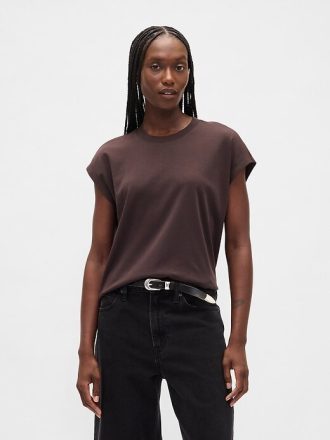 T-shirt corta rilassata in cotone Supima®