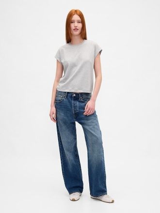 T-shirt corta rilassata in cotone Supima®