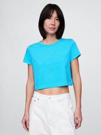 T-shirt corta VintageSoft in cotone biologico