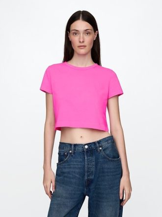 T-shirt corta VintageSoft in cotone biologico
