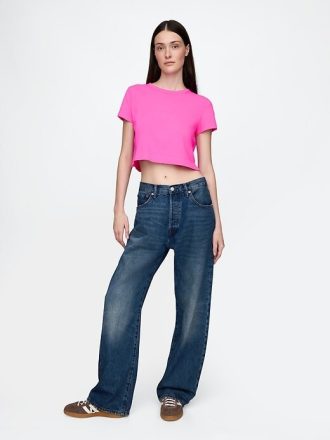T-shirt corta VintageSoft in cotone biologico