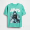 T-shirt grafica in cotone biologico pesante per bambini