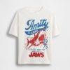 T-shirt grafica in cotone biologico pesante per bambini