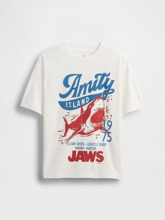 T-shirt grafica in cotone biologico pesante per bambini
