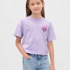 T-shirt grafica oversize con paillettes flippy per bambini T-shirt grafica oversize con paillettes flippy per bambini