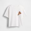 T-shirt grafica oversize con paillettes flippy per bambini T-shirt grafica oversize con paillettes flippy per bambini