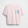 T-shirt grafica oversize con paillettes flippy per bambini T-shirt grafica oversize con paillettes flippy per bambini