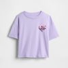 T-shirt grafica oversize con paillettes flippy per bambini T-shirt grafica oversize con paillettes flippy per bambini