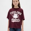 T-shirt grafica oversize per bambini