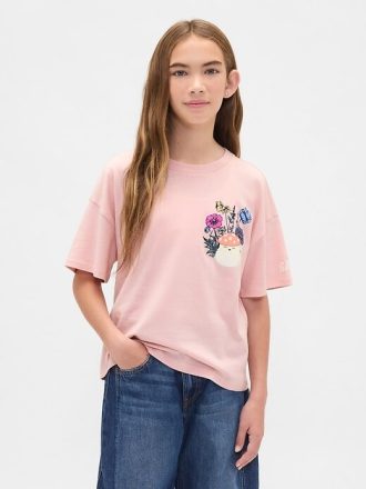 T-shirt grafica oversize per bambini