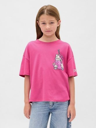 T-shirt grafica oversize per bambini