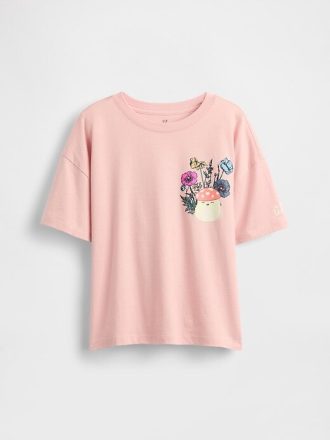 T-shirt grafica oversize per bambini