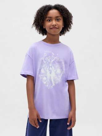 T-shirt grafica oversize per bambini con tunica