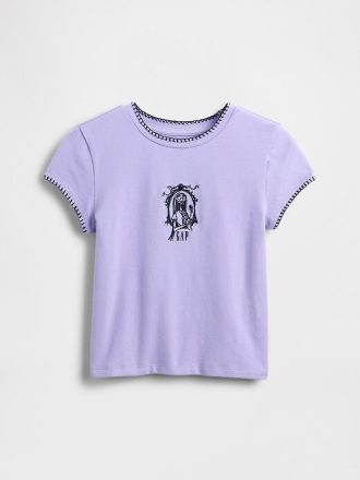 T-shirt grafica per bambini rimpicciolita The Nightmare Before Christmas di Tim Burton di Gap × Disney