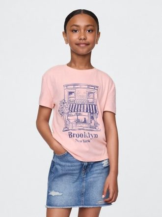 T-shirt grafica rilassata per bambini