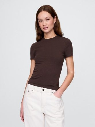 T-shirt in jersey a maglia stretta