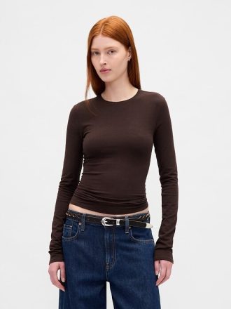 T-shirt in jersey a maglia stretta