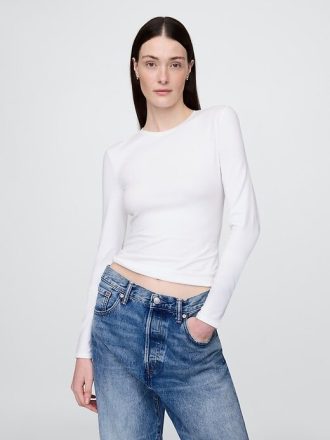 T-shirt in jersey a maglia stretta