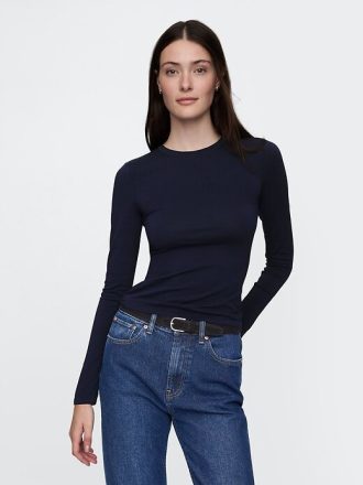 T-shirt in jersey a maglia stretta