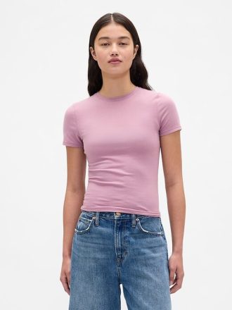 T-shirt in jersey a maglia stretta
