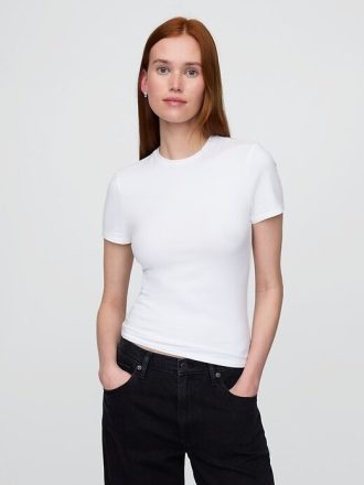 T-shirt in jersey a maglia stretta