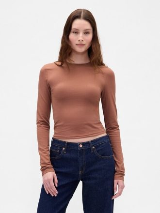 T-shirt in jersey a maglia stretta