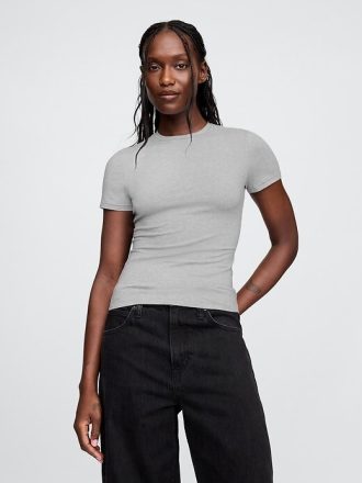 T-shirt in jersey a maglia stretta