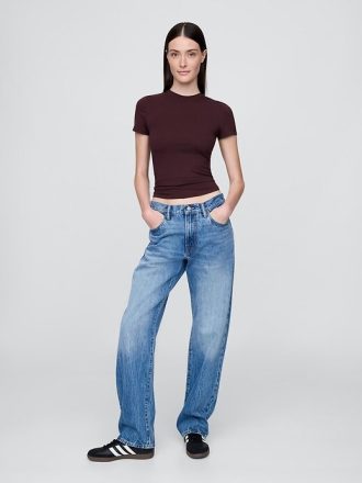 T-shirt in jersey a maglia stretta