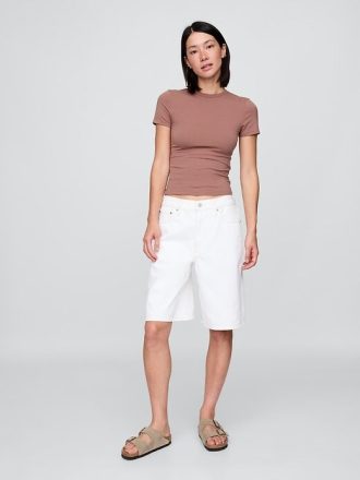 T-shirt in jersey a maglia stretta