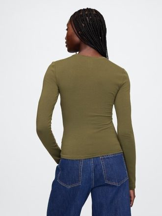 T-shirt in jersey a maglia stretta