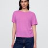T-shirt in misto lino T-shirt in misto lino