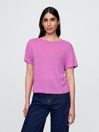 T-shirt in misto lino