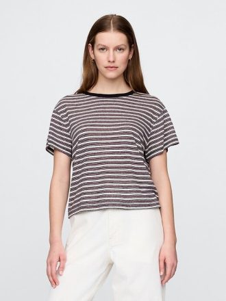 T-shirt in misto lino