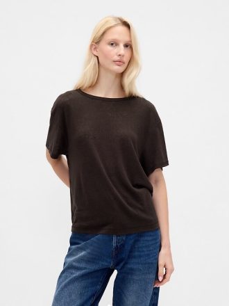 T-shirt in misto lino