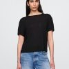 T-shirt in misto lino T-shirt in misto lino