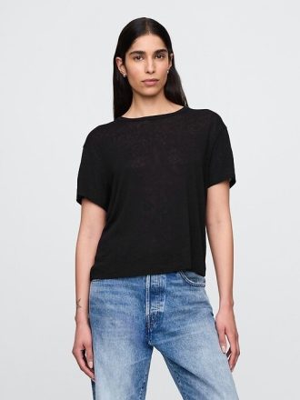 T-shirt in misto lino